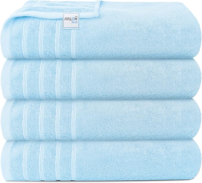 Avalon Towels Bath Towels Set of 4, Size 30 x 60 Inches, Highly Soft and - Image 3
