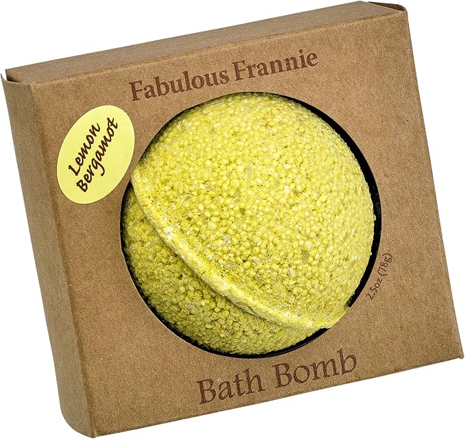 Fabulous Frannie Lemon Bergamot Natural, Handmade Bath Bomb Set, Rich in by Fabulous+Frannie