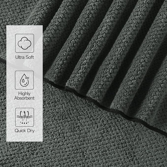 REDKISS Soft 6 Piece Bath Towels Set, 2 Large Bath Towel Sheet, 2 Hand Towels - Image 4