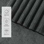REDKISS 4 Pack Premium Bath Towels, Plush Coral Fleece Towels - Image 4
