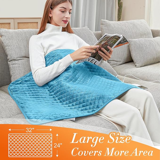 Extra Large Heating Pad for Back Pain 32"x24" King Size XL Electric Heating Pad - Image 2