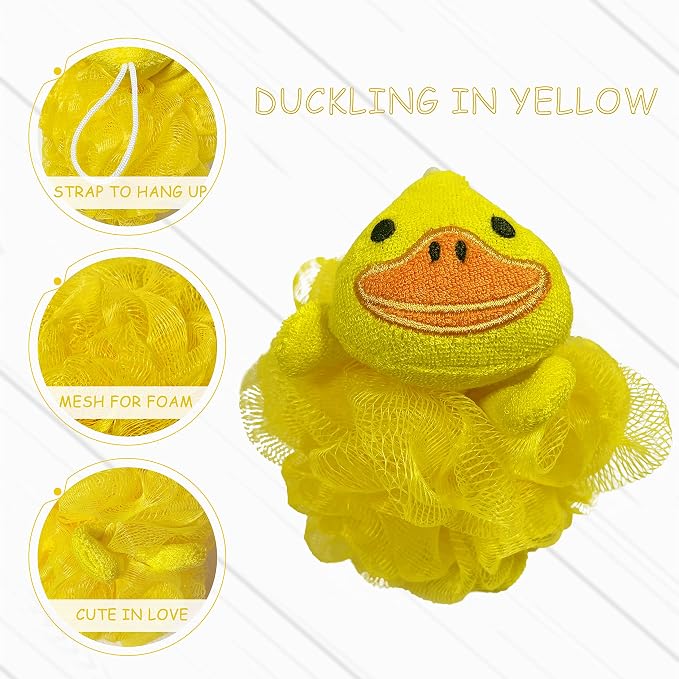 Lovely Animal Design Kids Exfoliating Bath Scrubber Body Scrubber Shower Ball - Image 5