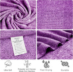 SEISSO Bath Towels, Extra Absorbent & Quick Drying Lightweight Fiber Towels - Image 3