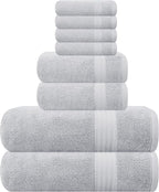 GLAMBURG Ultra Soft 8 Piece Towel Set by GLAMBURG
