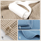 POLYTE 430 GSM Microfiber Oversize Quick Dry Lint Free Bath Towel, 60 x 30 in - Image 4