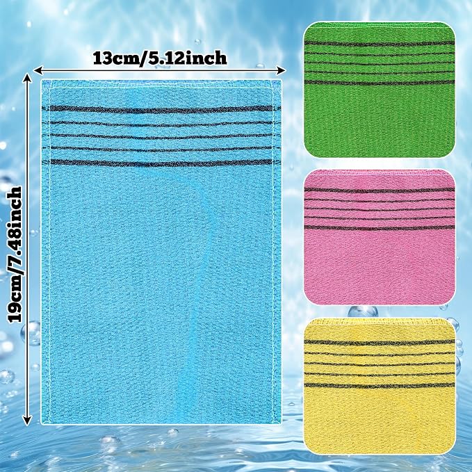 Korean Exfoliating Mitt 4PCS Exfoliating Gloves Body Scrubber Large Korean - Image 4