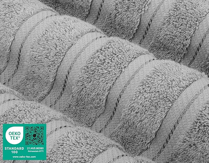 American Soft Linen Luxury 4 Piece Bath Towel Set, 600 GSM 100% Cotton Turkish - Image 3