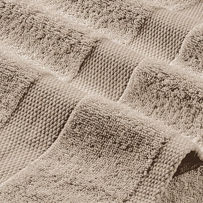White Classic Taupe Hand Towels - Image 8