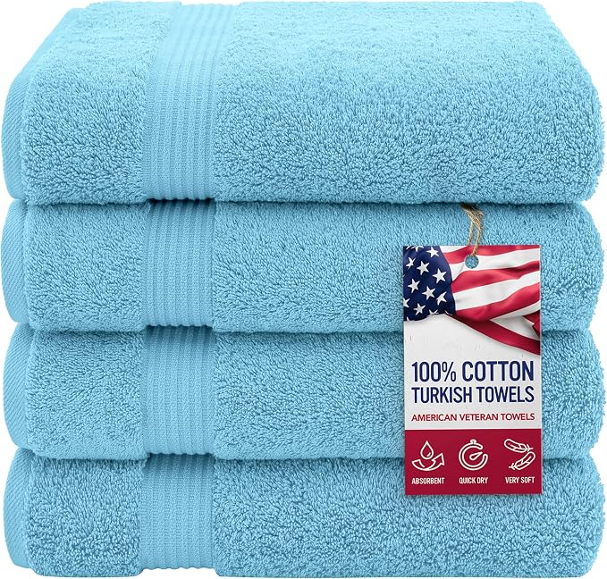 American Veteran Towel 100% Cotton Turkish Bath Towels by AmericanVeteranTowel