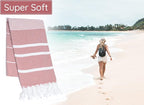 Premium Turkish Beach Towel – 100% Cotton, Quick Dry, Sand Free, Oversized - Image 4