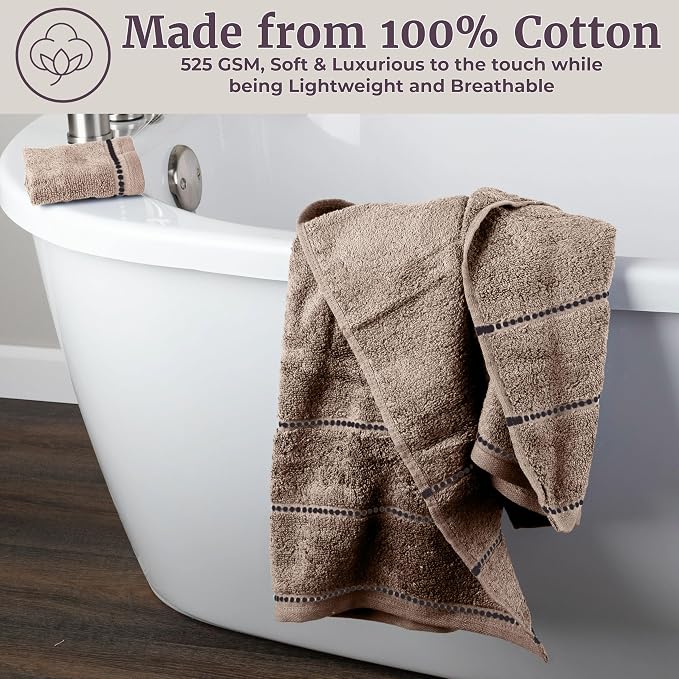 Lavish Home 6 Piece Bathroom Towels Set - Image 5