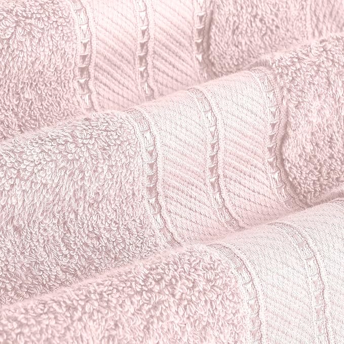 Modern Threads 4-Pack SpunLoft Bath Sheet Blush 35x66 - Image 4