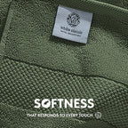 White Classic Luxury Forest Green Hand Towels - Image 3