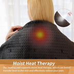 SAROO Heating Pad for Back Pain Relief, Massaging Weighted Heating Pads for Neck - Image 5