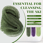 African Net Sponge Authentic, 3 Pieces Exfoliating Scrubber Bath Sponge - Image 4