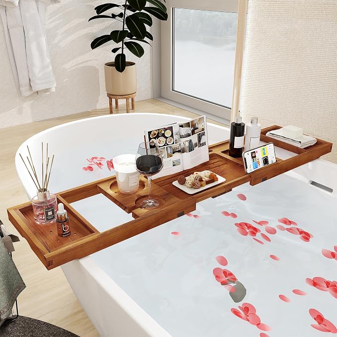 Teak Bathtub Tray - Image 3