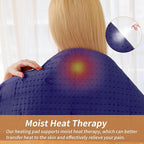 Back Heating Pad for Neck and Shoulders, Weighted Massaging Heated Pad - Image 5