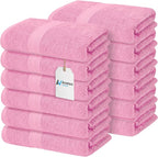 Avalon Towels Bath Towels for Bathroom 100% Cotton Pink Bathroom Towels Pack of by AvalonTowels
