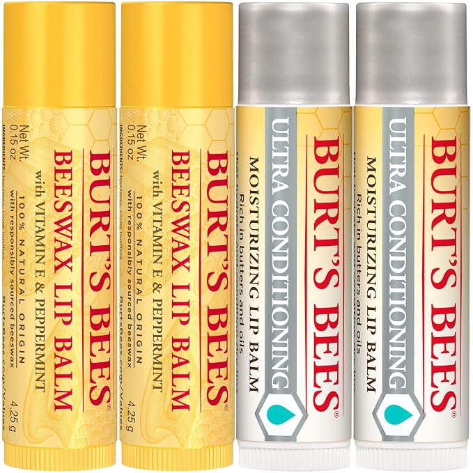 Burt's Bees Lip Balm Beeswax and Ultra Conditioning Lip Balm Pack, Hydrating - Image 9