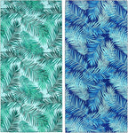 2 Pack Microfiber Beach Towel, Oversized Pool Towel 75”x 35”, Sand-Free Quick by PYSUPERMODE