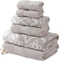 Modern Threads Charlize 6-Piece 100% Cotton Towel Set – Reversible Yarn Dyed by ModernThreads
