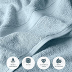 SUPERIOR Egyptian Cotton Pile Bath Towel Set of 2, Ultra Soft Luxury Towels - Image 7