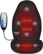 Snailax Back Massager with Heat, Memory Foam Chair Massage Pad, 5 Massage Modes by Snailax