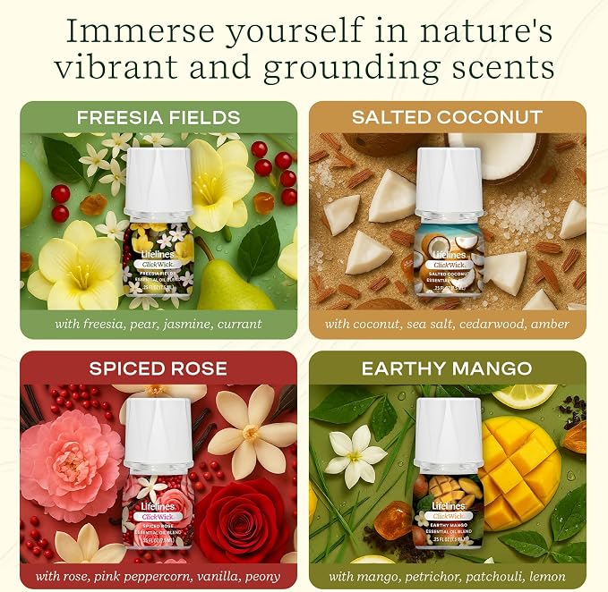 ClickWick Essential Oil Blends for Lifelines Diffusers, Plant & Shower - Image 3