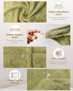 Textila 100% Cotton Hair Wrap Towels - Image 4