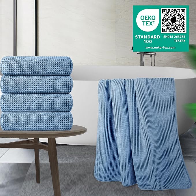 POLYTE 430 GSM Microfiber Oversize Quick Dry Lint Free Bath Towel, 60 x 30 in - Image 2