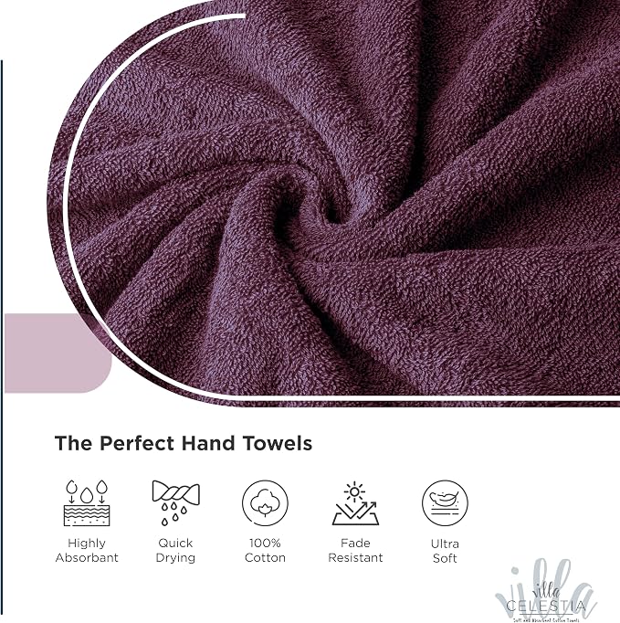 100% Cotton Bath Towel Set of 18-4 Bath Towels, 6 Hand Towels, 8 Wash Cloths - Image 4