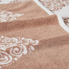 Modern Threads 6 Piece Reversible Yarn Dyed Jacquard Towel Set Artesia Damask - Image 4