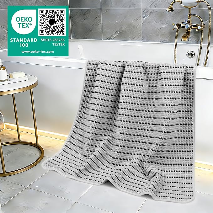 POLYTE 430 GSM Microfiber Oversize Quick Dry Lint Free Bath Towel, 60 x 30 in - Image 5