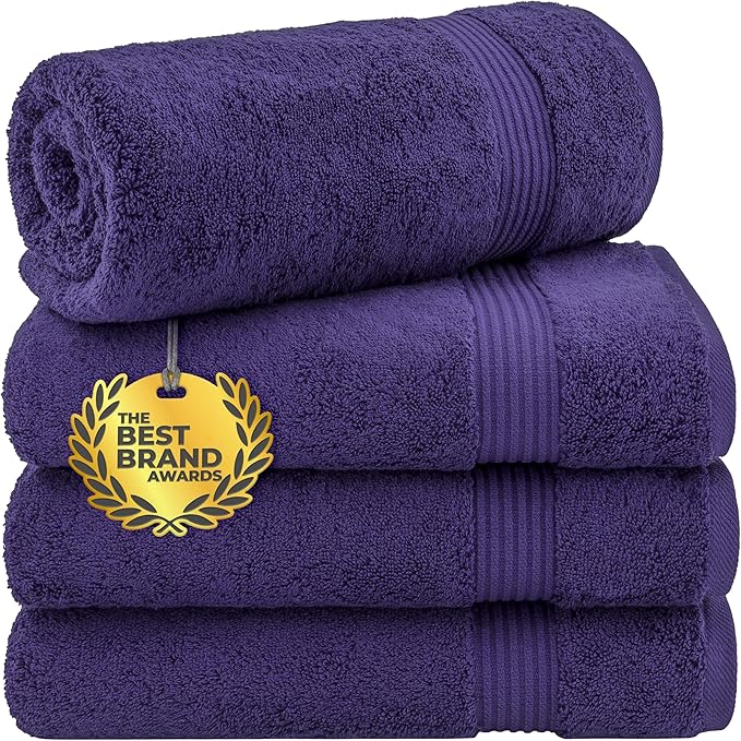 Cotton Paradise 4 Piece Turkish Bath Towels by UNITEDHOMETEXTILE