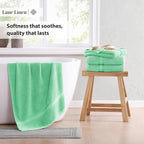 LANE LINEN 100% Cotton Bath Towels Set of 4 - Image 4