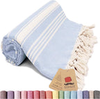 Bazaar Anatolia Turkish Beach Towel – 100% Cotton, Quick Dry, Sand Free Towel by BazaarAnatolia