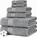 Modern Threads - Spun Loft 6-Piece 100% Combed Cotton Towel Set - Bath Towels by ModernThreads