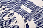 Bersuse 100% Cotton Herringbone XL Throw Blanket - Image 7