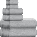 GLAMBURG 100% Cotton Ultra Soft 6 Pack Towel Set, Contains 2 Bath Towels 28x55 by GLAMBURG