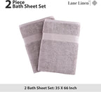 LANE LINEN Oversized Bath Towels Set of 2 - Image 5