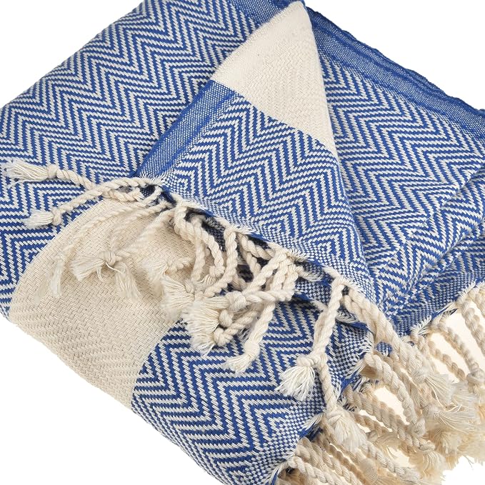 Beach Towel | Cotton Beach Towels, Sand Free, Highly Absorbent, Quick Dry - Image 3