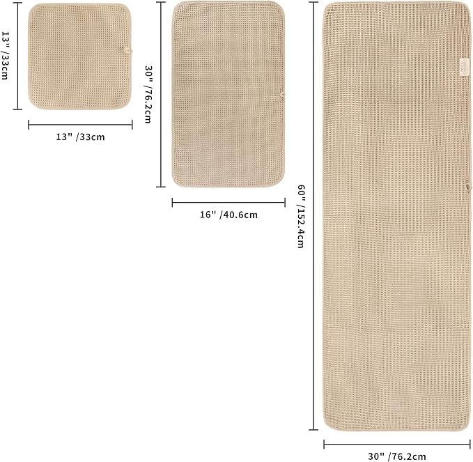 POLYTE 430 GSM Microfiber Quick Dry Lint Free Oversize Bath Towel Set, 6 Piece - Image 2