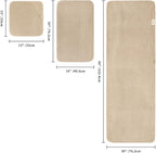 POLYTE 430 GSM Microfiber Quick Dry Lint Free Oversize Bath Towel Set, 6 Piece - Image 2