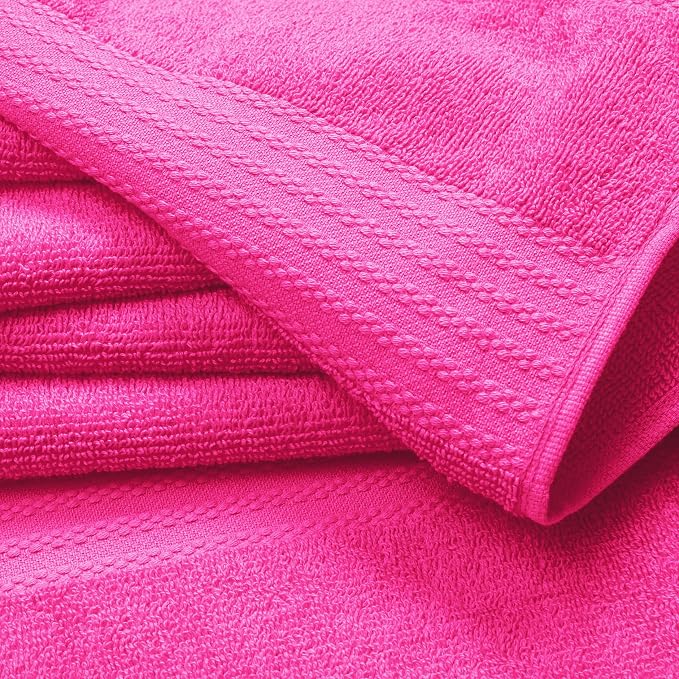 GLAMBURG Premium Cotton 4 Pack Bath Towel Set - Image 2