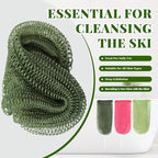 African Net Sponge Authentic, 3 Pieces Exfoliating Scrubber Bath Sponge - Image 4