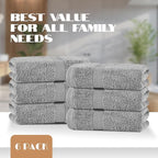 White Classic Light Gray Hand Towels - Image 4