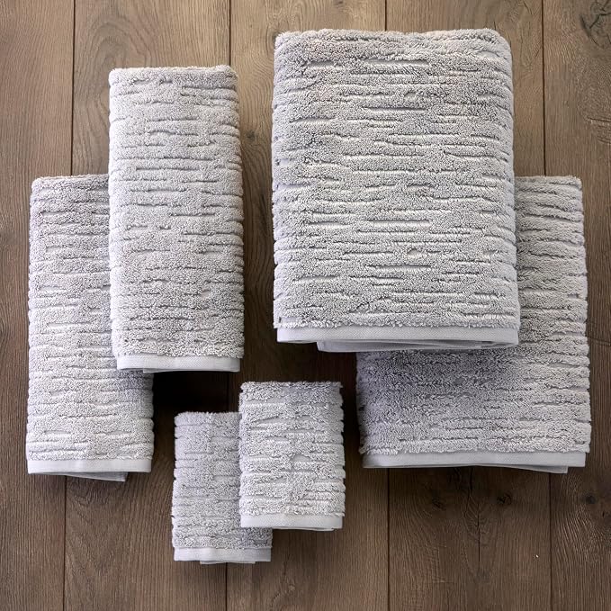 SKL Home CloudSoft 100% Cotton Luxury 6-Piece Towel Set, 600 GSM, Ultra Plush & - Image 2