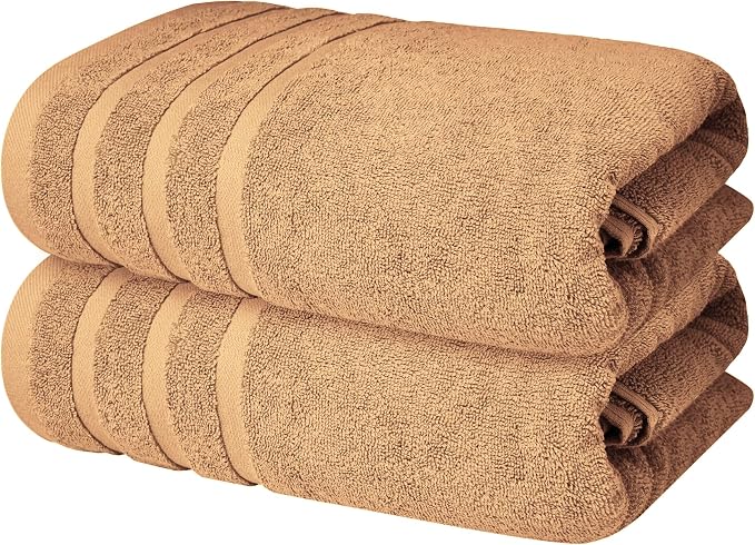 Infinitee Xclusives 100% Cotton Luxury Bath Towels Set of 2 by InfiniteeXclusives