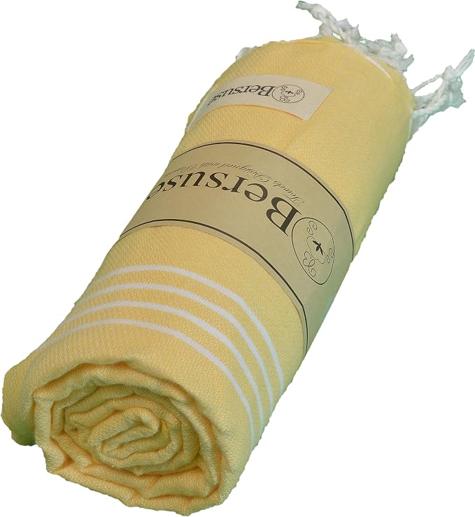 Bersuse Towels Anatolia XL Beach Blanket Throw Blanket Turkish Towel 100% - Image 2