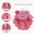 Lovely Animal Design Kids Exfoliating Bath Scrubber Body Scrubber Shower Ball - Image 4